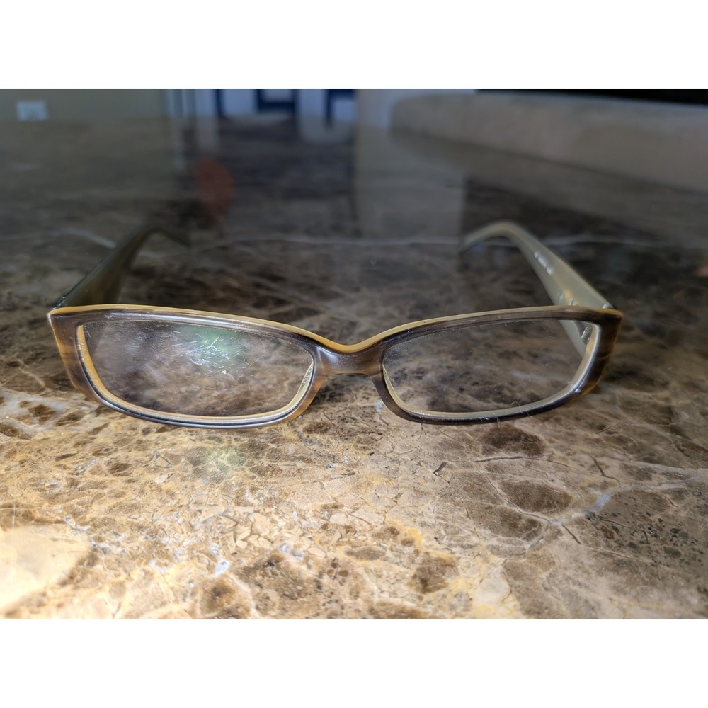 Kate Spade Madelyn 09D5 135 Brown Tortoise Rectangular Eyeglasses Frame Womens